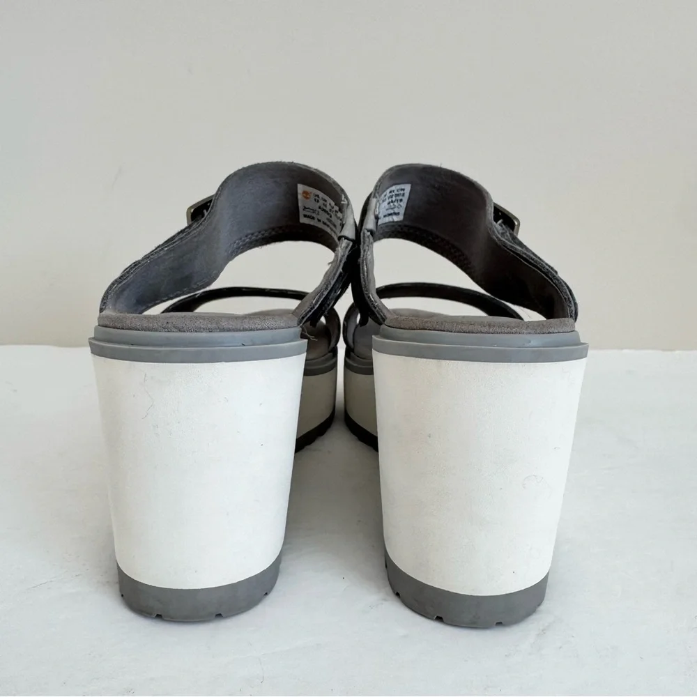 Timberland Koralyn Wedge Sz 6.5 Gray
